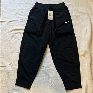 Nike Black Athletic Pants with Logo